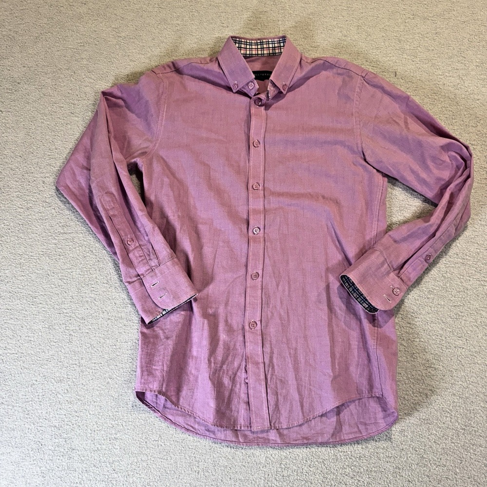 Wolczanka Mens Pink Long Sleeved Shirt European Button‎ Down Dress Shirt 38